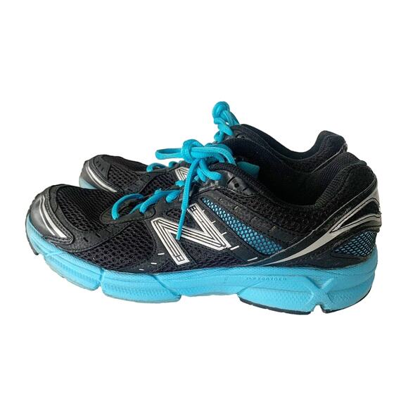 New Balance 470 V3 Women's Running Sneakers Size 8.5 B Black Blue Lace Up - Picture 5 of 10